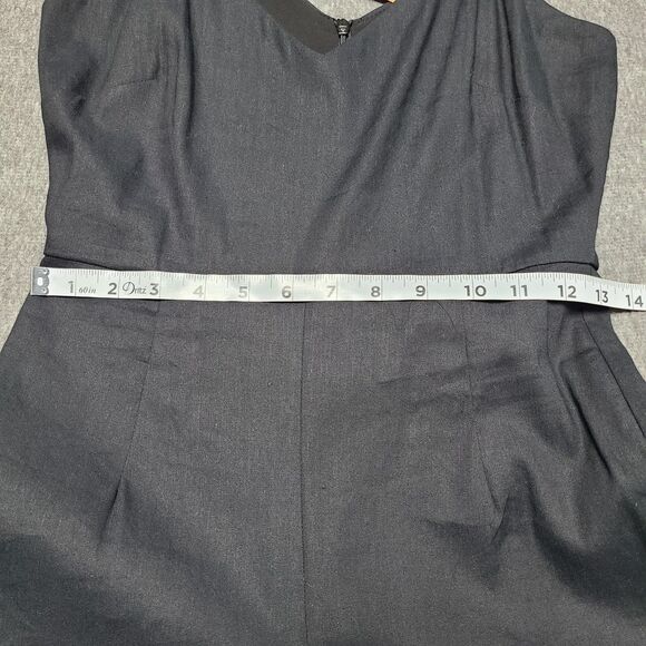 Fifteen Twenty Cropped Jumpsuit Womens XS Black Wide Leg Sleeveless Dressy USA - Picture 5 of 10